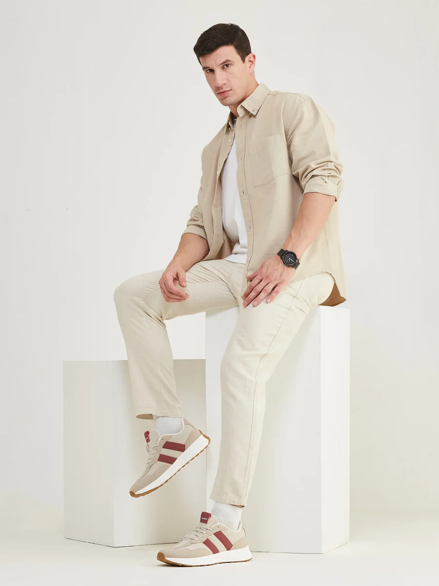 BRISK Beige Men's Sneakers