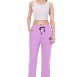 Knitted Lavender Casual Trousers